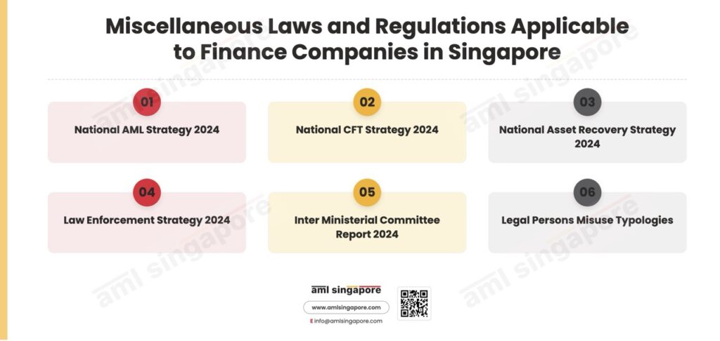 Miscellaneous Laws Regulations Applicable to Finance Companies in Singapore